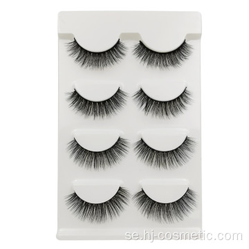 Egen märkespackning Ögonfransar Custom Wholesale Mink Eyelash Box Mink Fur Pärlor